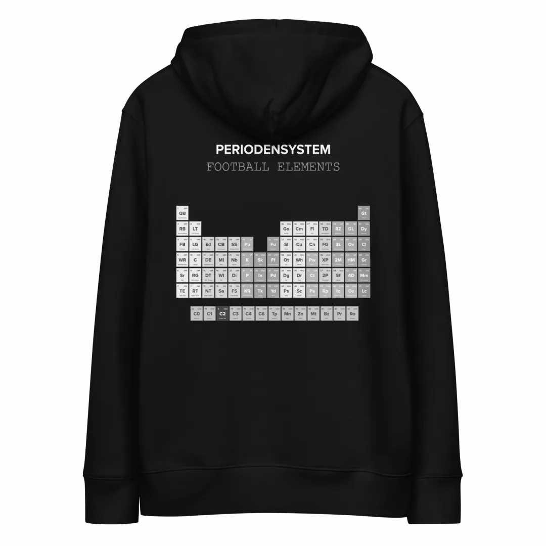 Periodensystem des Footballs Hoodie